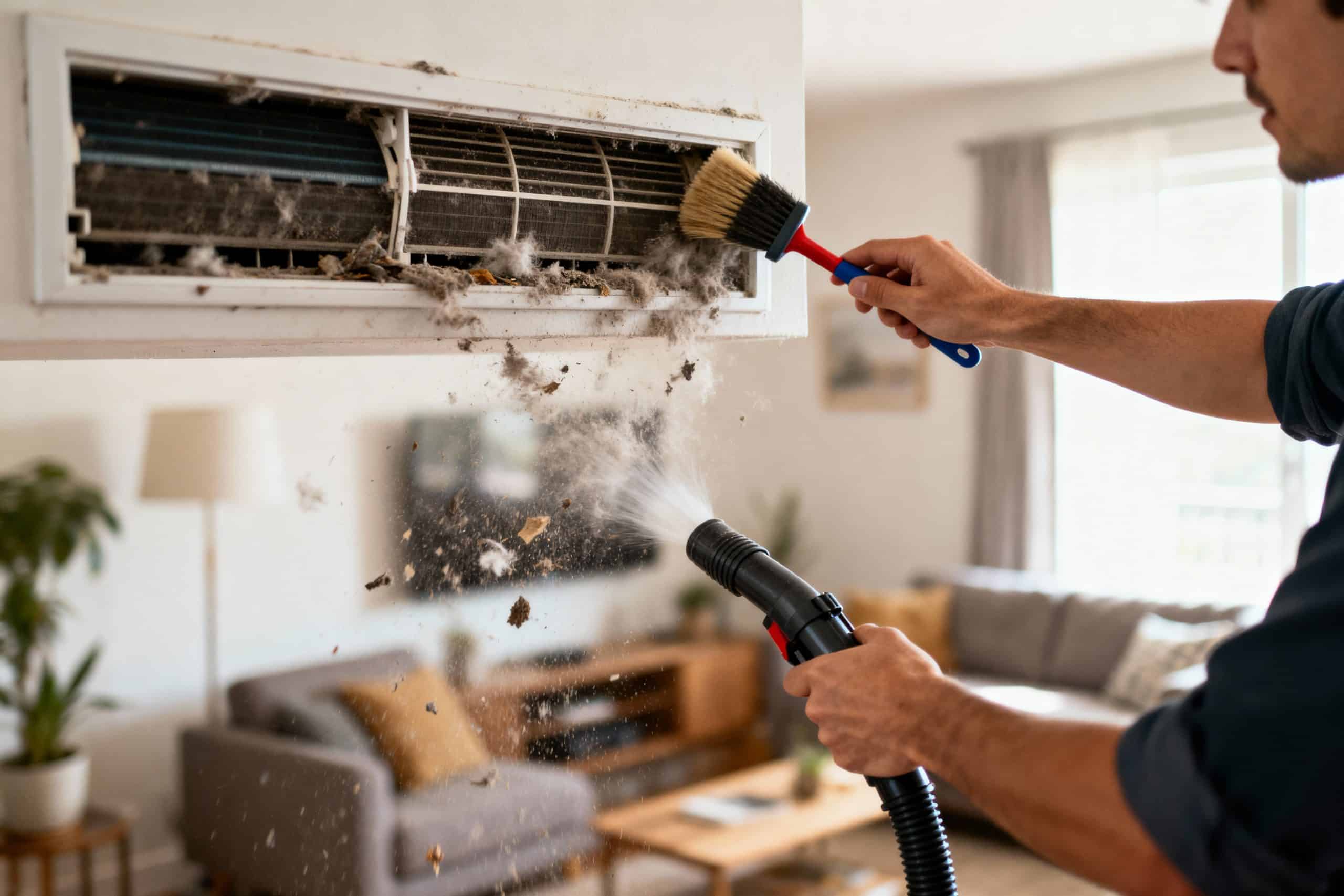 how to clean a home ventilation system