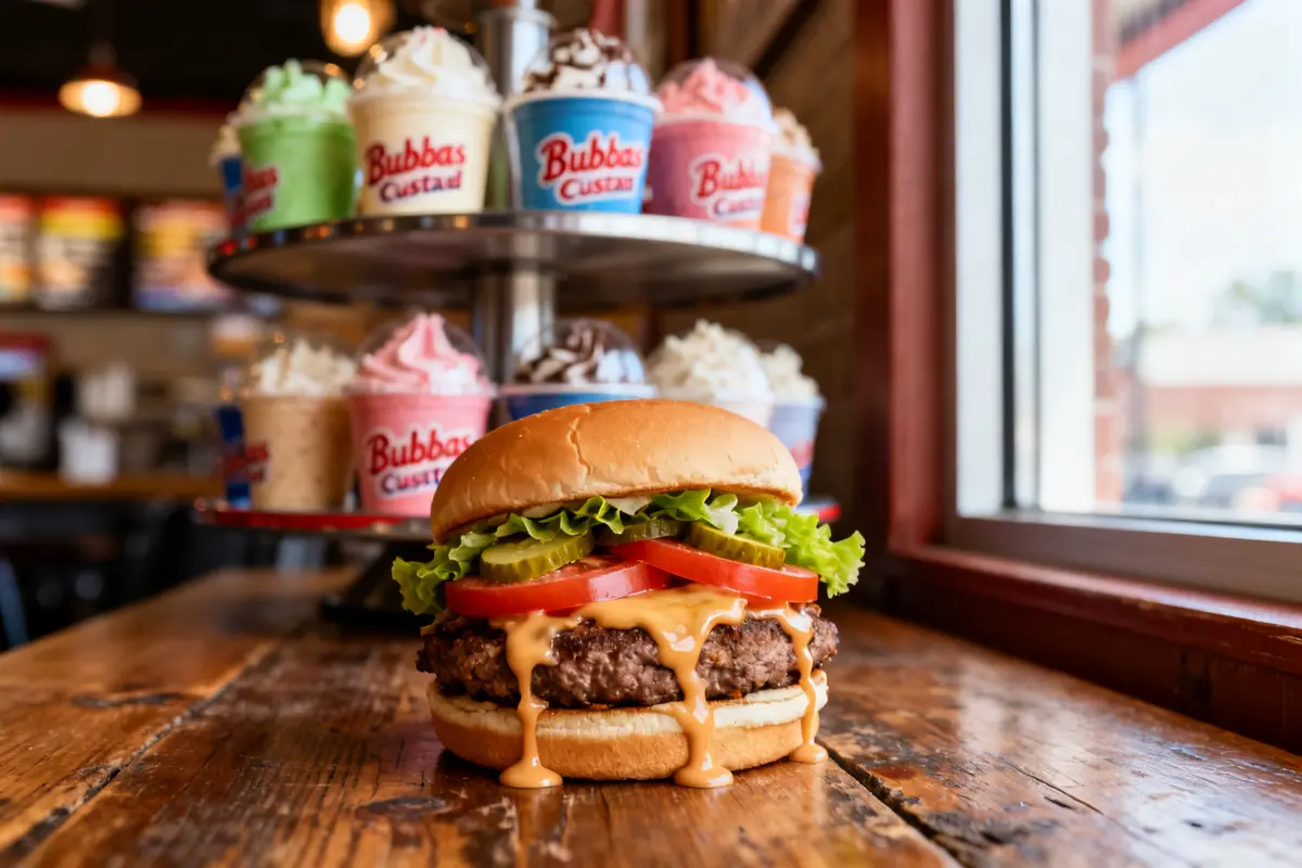 Bubbas Custard Menu and Famous Burgers You Can’t Miss